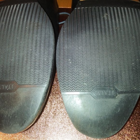 Vintage Gravati: Black Pebbled Leather. Split Toe Lace-Ups, Size: 13M. Re-Soled. - Picture 12 of 14